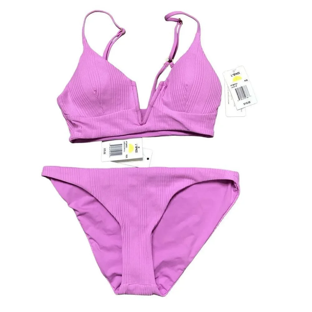 New. L*SPACE v-wire bikini set. Retails $185. Small